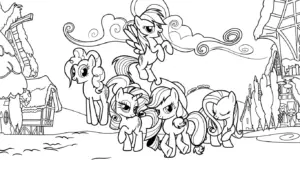 tải hình tô màu My Little Pony cho bé 5 tuổi