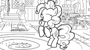 in tranh tô màu My Little Pony cho bé 6 tuổi