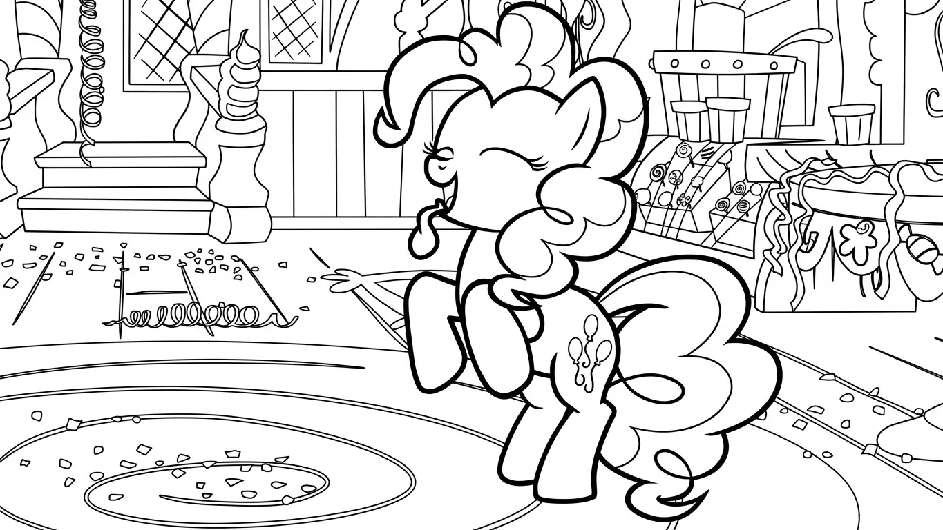 in tranh tô màu My Little Pony cho bé 6 tuổi