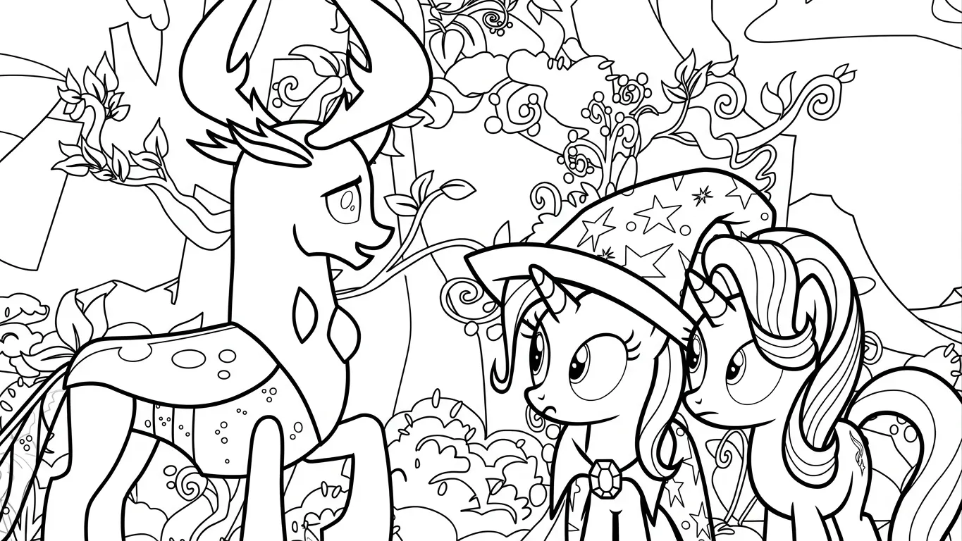 in hình tô màu My Little Pony cho bé 1