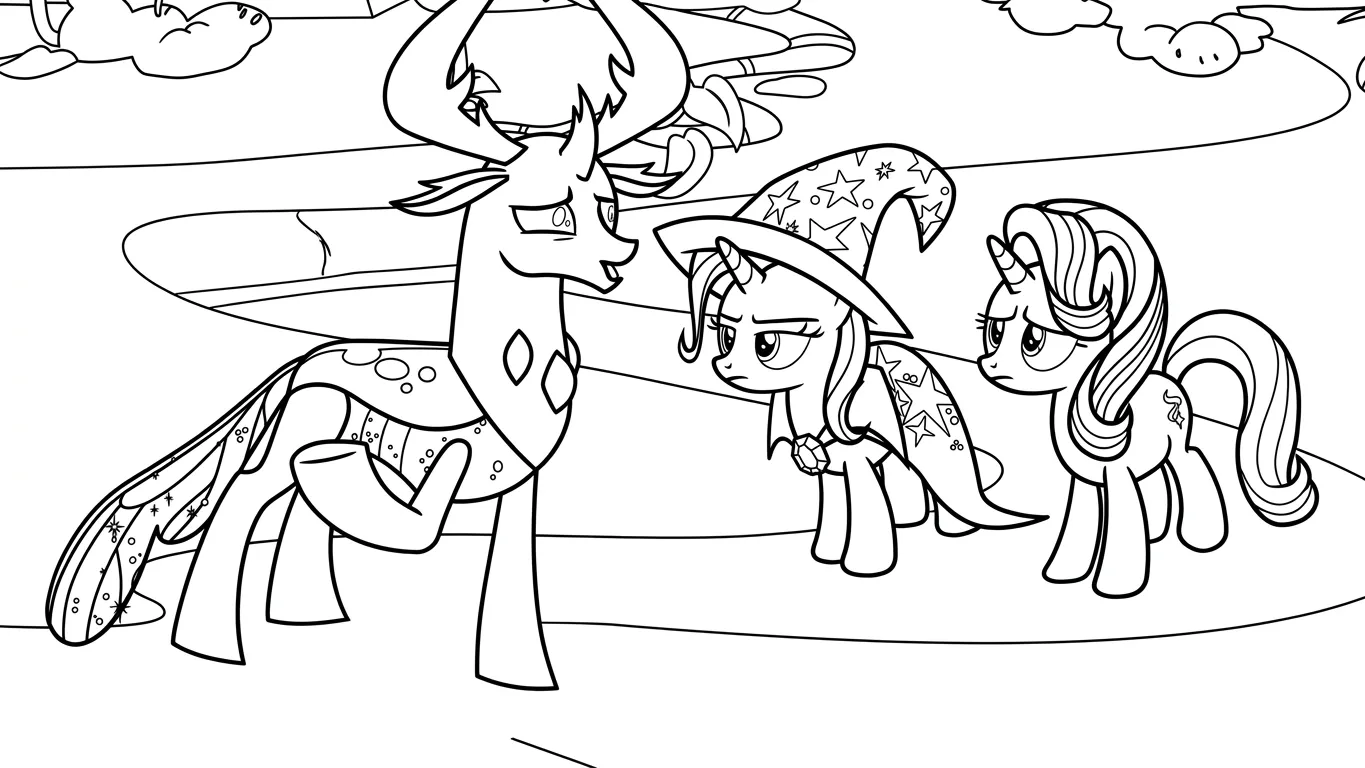 hình tô màu My Little Pony cho bé 5 tuổi 1