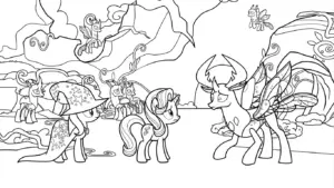 hình tô màu My Little Pony cho bé