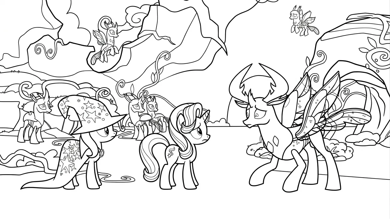 hình tô màu My Little Pony cho bé