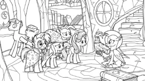 tranh tô màu My Little Pony cho bé tải về