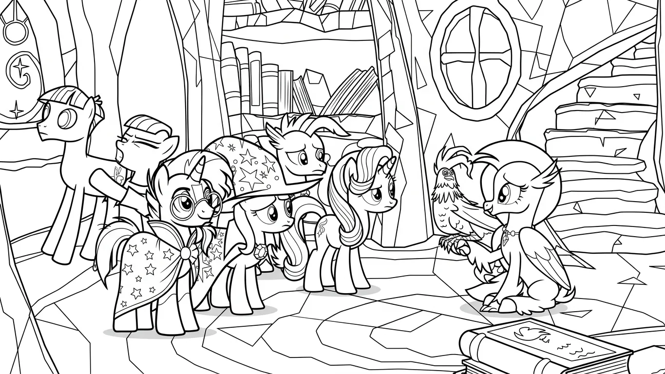 tranh tô màu My Little Pony cho bé tải về
