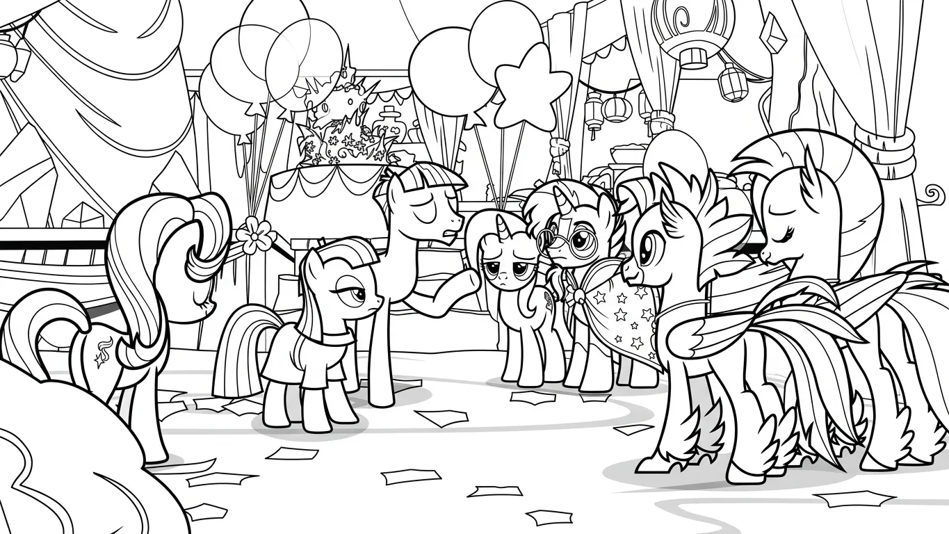 tải tranh tô màu My Little Pony pdf