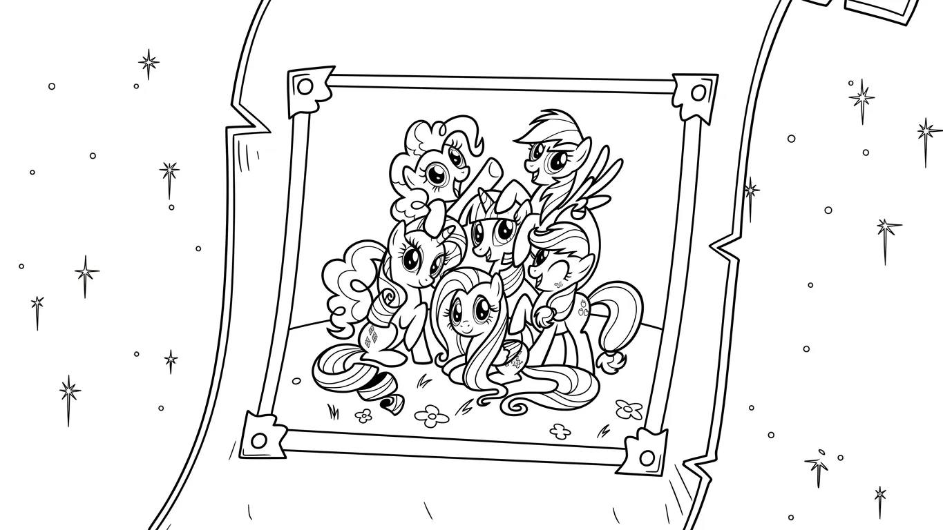 tải tranh tô màu My Little Pony chất lượng cao