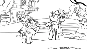 tranh tô màu My Little Pony cho bé 3 tuổi