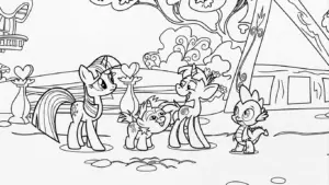 tải tranh tô màu My Little Pony cho bé 3 tuổi