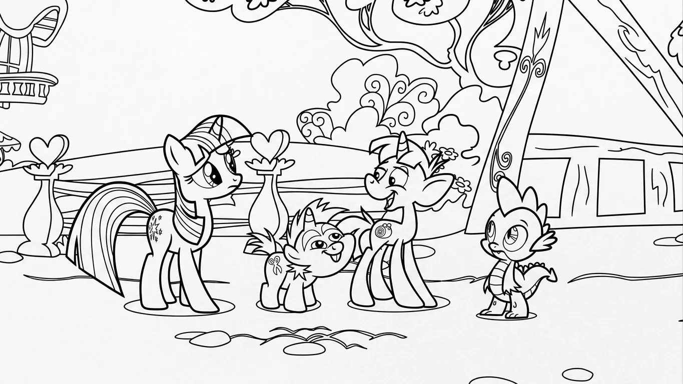 tải tranh tô màu My Little Pony cho bé 3 tuổi
