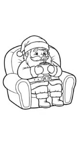 tranh tô màu Ông Già Noel cho bé mới nhất