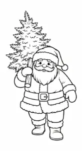 tải tranh tô màu Ông Già Noel