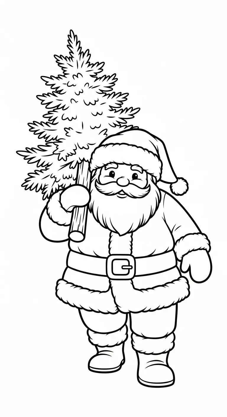 tải tranh tô màu Ông Già Noel