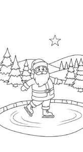tranh tô màu Ông Già Noel in ngay