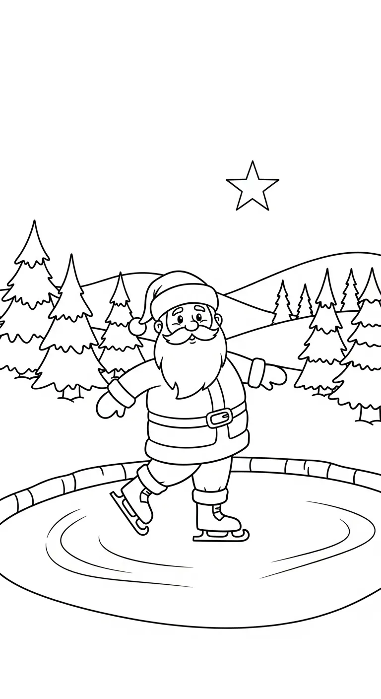 tranh tô màu Ông Già Noel in ngay