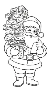 tranh tô màu Ông Già Noel cho bé mới nhất