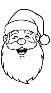 in tranh tô màu Ông Già Noel cho bé 8 tuổi