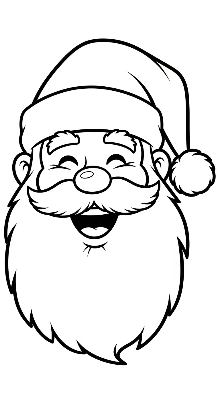 in tranh tô màu Ông Già Noel cho bé 8 tuổi