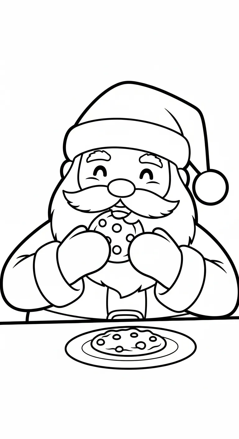 tranh tô màu Ông Già Noel pdf