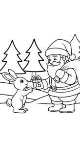 hình tô màu Ông Già Noel tập tô
