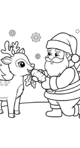 hình tô màu Ông Già Noel cho bé tải miễn phí
