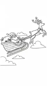 tải hình tô màu Ông Già Noel cho bé 4 tuổi