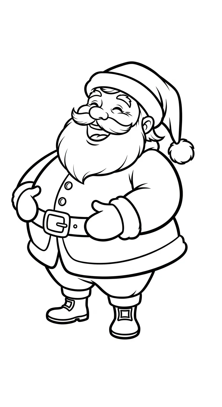 tải tranh tô màu Ông Già Noel miễn phí