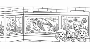 tranh tô màu Tranh Tô Màu Sở Thú cho bé đơn giản