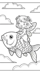tải tranh tô màu Tiên Nữ cho bé 7 tuổi