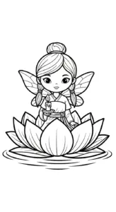 download tranh tô màu Tiên Nữ miễn phí