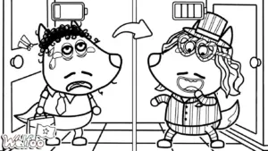 tải tranh tô màu Wolfoo không mất tiền