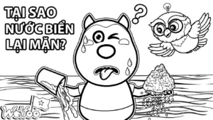 in hình tô màu Wolfoo cho bé 4 tuổi