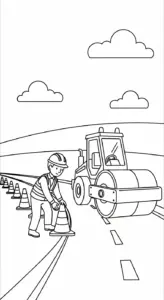 tranh tô màu Tranh Tô Màu Xe Lu pdf