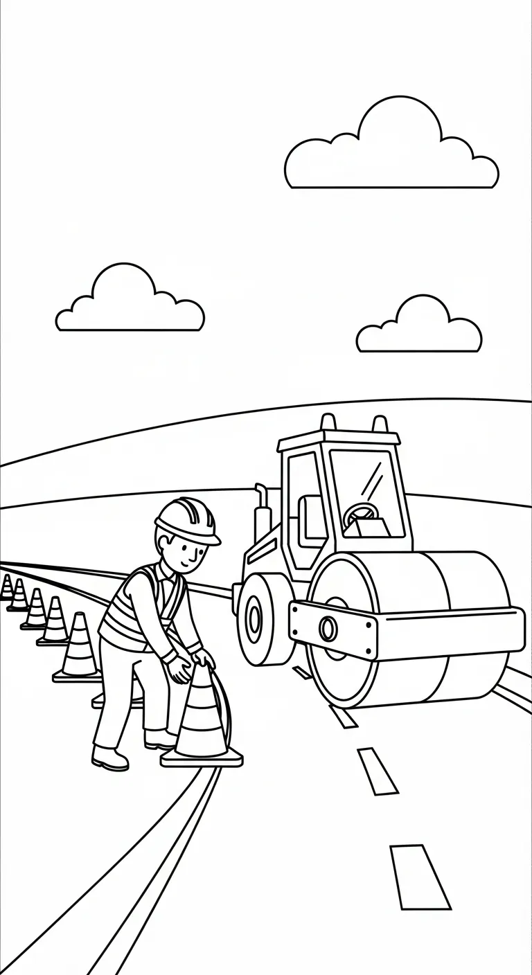 tranh tô màu Tranh Tô Màu Xe Lu pdf