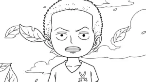 tranh tô màu Zoro in ngay