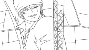 hình tô màu Zoro cho bé mới nhất