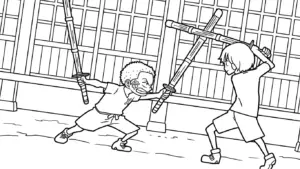 tranh tô màu Zoro cho bé 5 tuổi