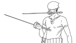 tranh tô màu Zoro cho bé tải về