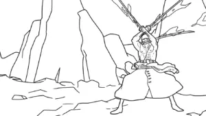 in tranh tô màu Zoro cho bé 3 tuổi