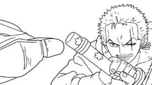 tranh tô màu Zoro cho bé mới nhất