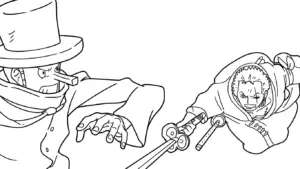 hình tô màu Zoro cho bé 3 tuổi