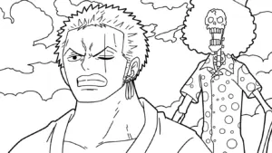 hình tô màu Zoro in ngay