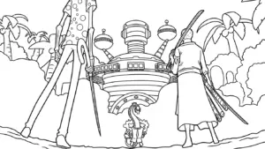 in tranh tô màu Zoro cho bé