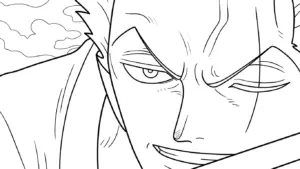 tranh tô màu Zoro cho bé 6 tuổi