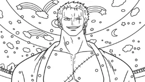 in hình Zoro cho bé tập tô