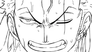 mẫu hình tô màu Zoro cho bé