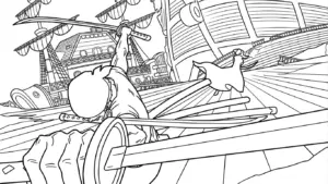 in hình tô màu Zoro