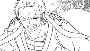 hình tô màu Zoro rõ nét