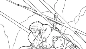 tải tranh tô màu Zoro cho bé