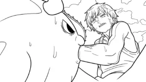 file tranh tô màu Chainsaw Man cho bé in